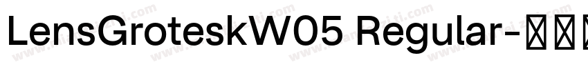 LensGroteskW05 Regular字体转换